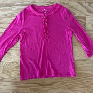 Talbots Vibrant Pink Blouse